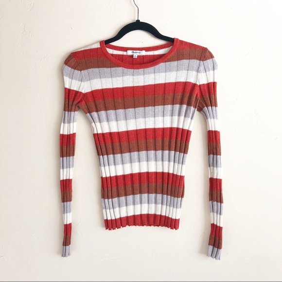 Madewell Clarkwell Pullover Retro Striped Sweater - Picture 5 of 9